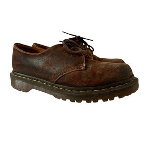 Dr. Martens 1461 Made In England Commander Oxford Shoes 3 Eye Brown Men's Size 6